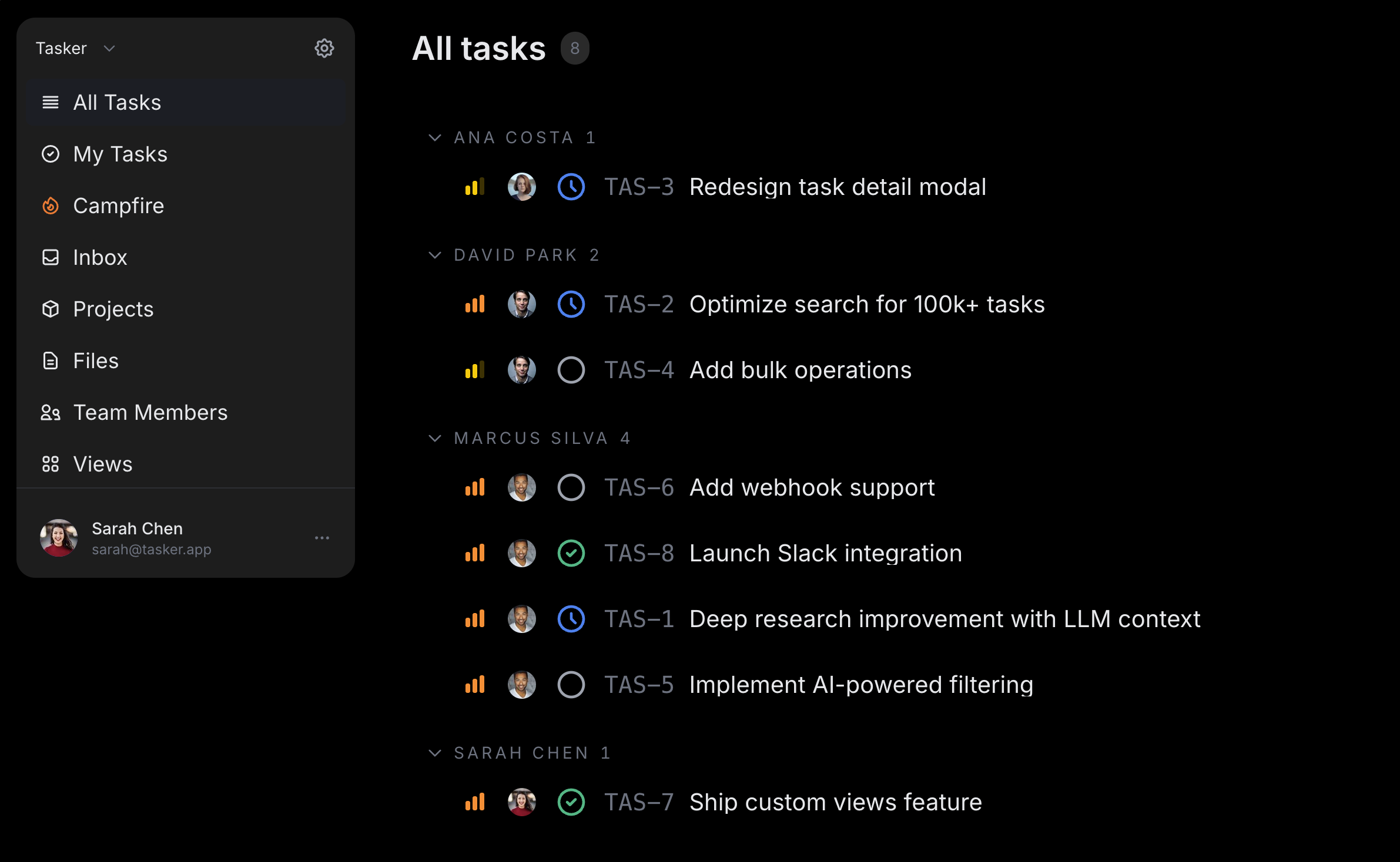 Tasker AI Project Management Platform